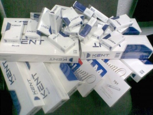 Ţigări de contrabandă, confiscate